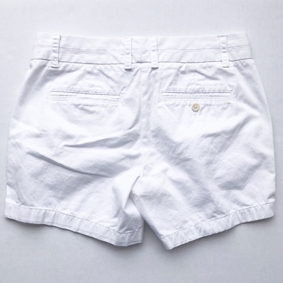 J. Crew White Chino Shorts sz 4 - Picture 4 of 5
